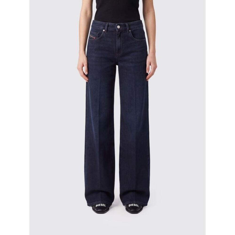 Diesel Women D-Akemi High-Waisted Wide-Leg Jeans Diesel In Blue Stretch Denim